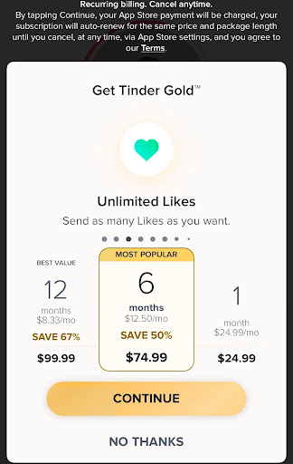 match dating cost